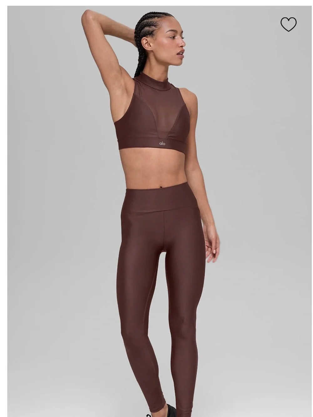 *NWT* ALO Infatuation Set in Brownstone | Top (S) & Leggings (XS) - Picture 1 of 13